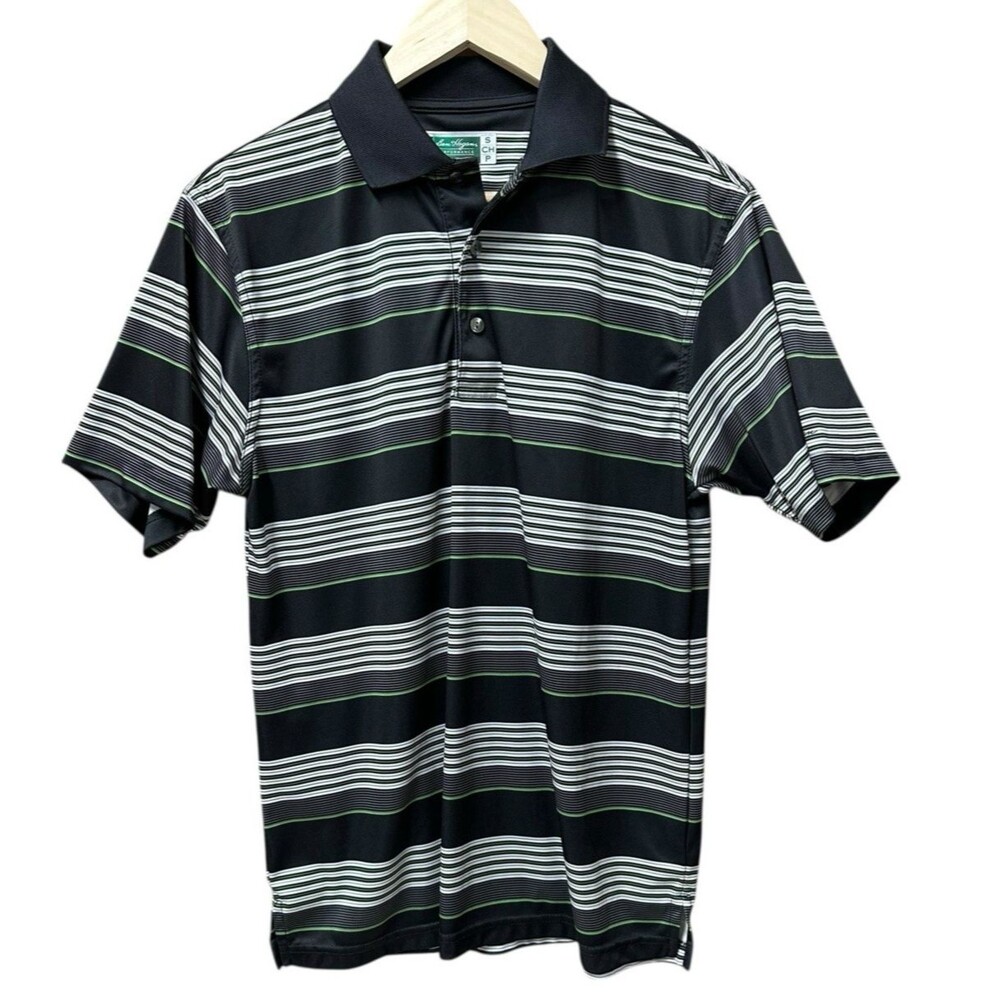 Ben Hogan Golf Shirt Men's Small Performance Striped Short Sleeve